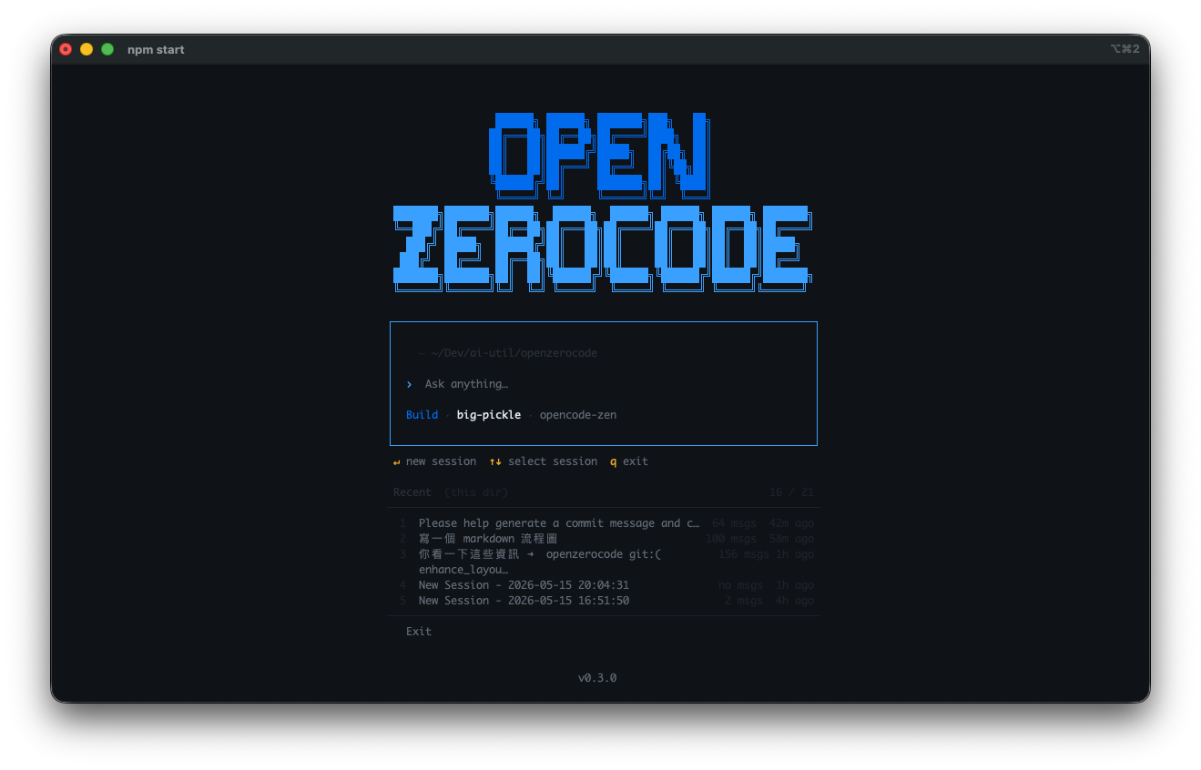 OpenZeroCode